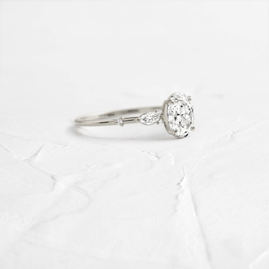 Solitaire-Oval Lab Grown Diamond Engagement Ring