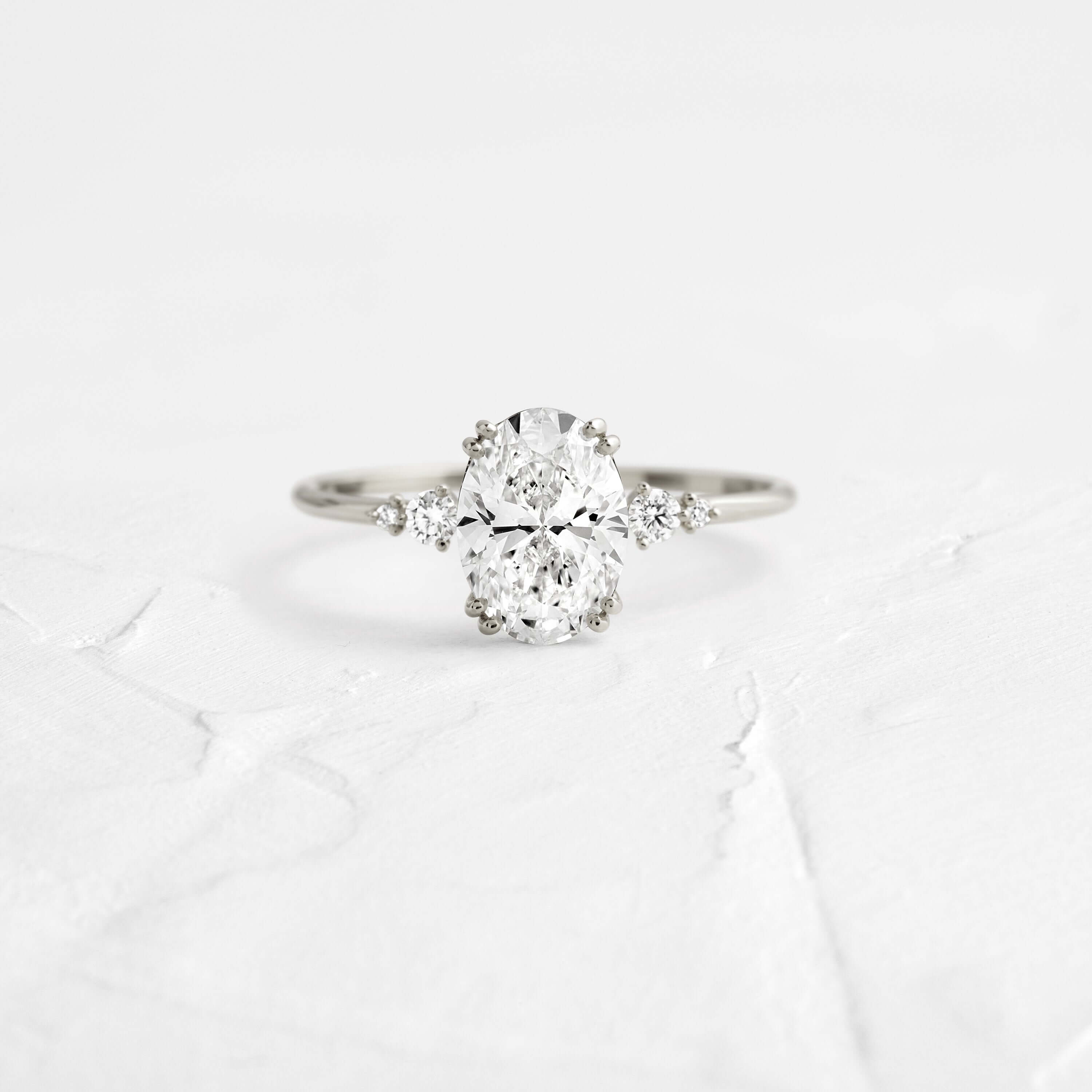 Solitaire-Oval Lab Grown Diamond Engagement Ring