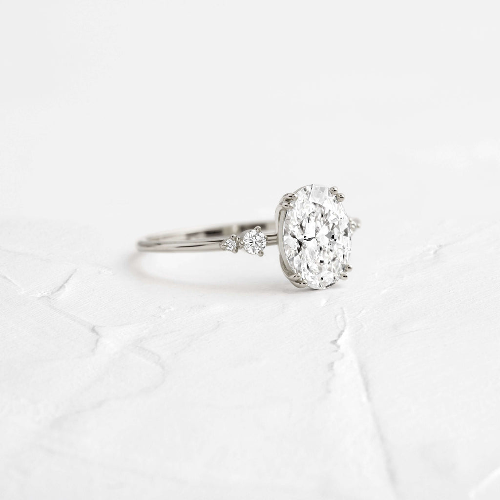 Solitaire-Oval Lab Grown Diamond Engagement Ring