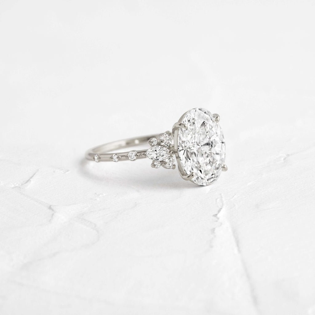 Solitaire-Oval Lab Grown Diamond Engagement Ring