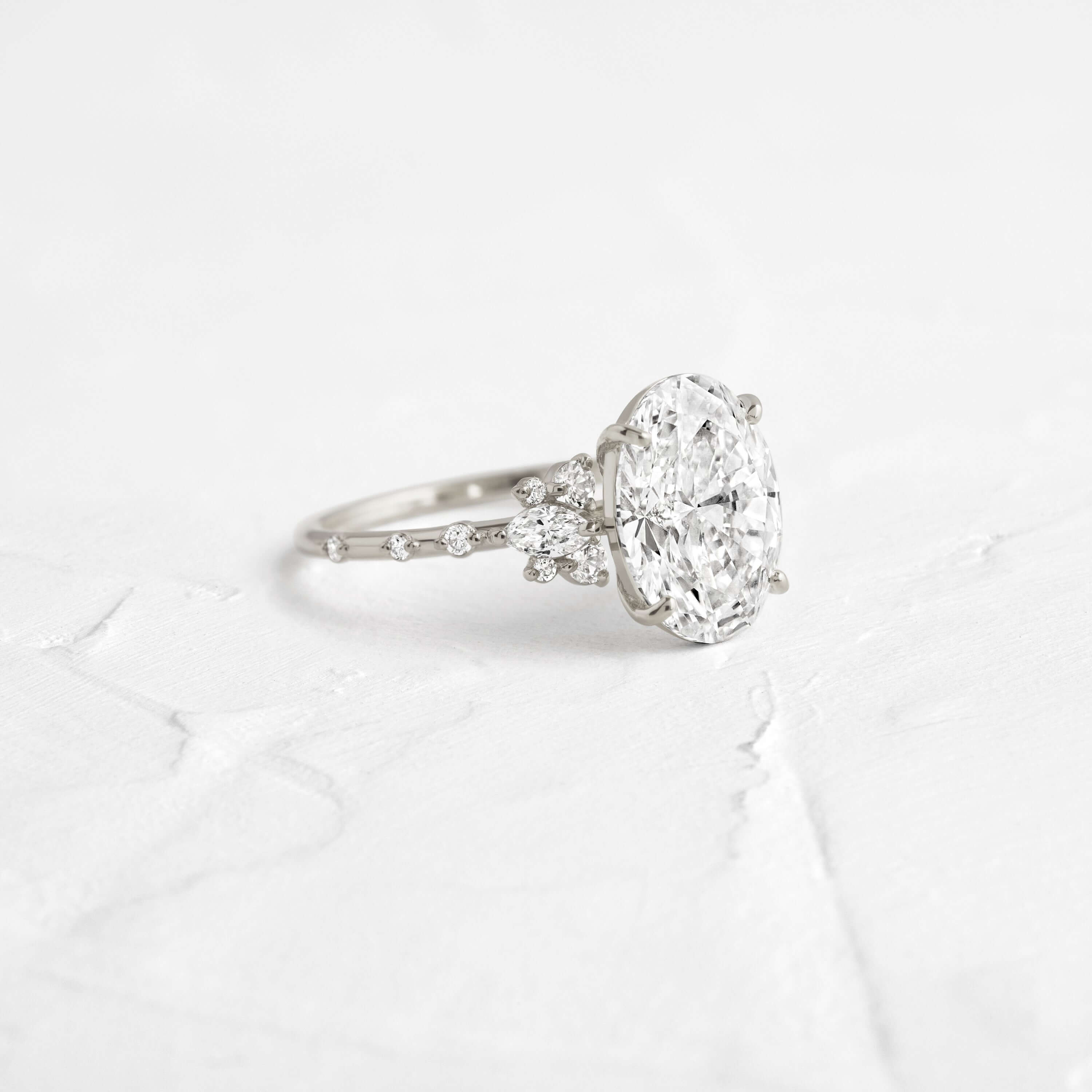 Solitaire-Oval Lab Grown Diamond Engagement Ring