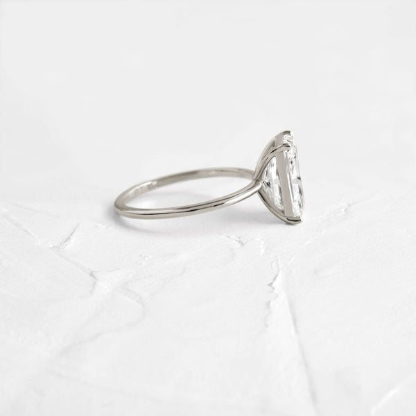 Solitaire-Radiant Lab Grown Diamond Engagement Ring - Solitaire-Oval Lab Grown Diamond Engagement Ring