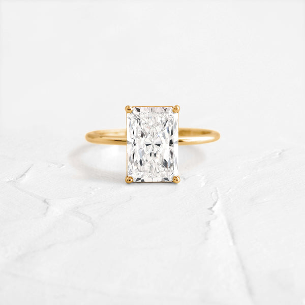 Solitaire-Radiant Lab Grown Diamond Engagement Ring - Solitaire-Oval Lab Grown Diamond Engagement Ring
