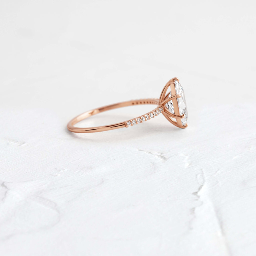 Solitaire-Oval Lab Grown Diamond Engagement Ring