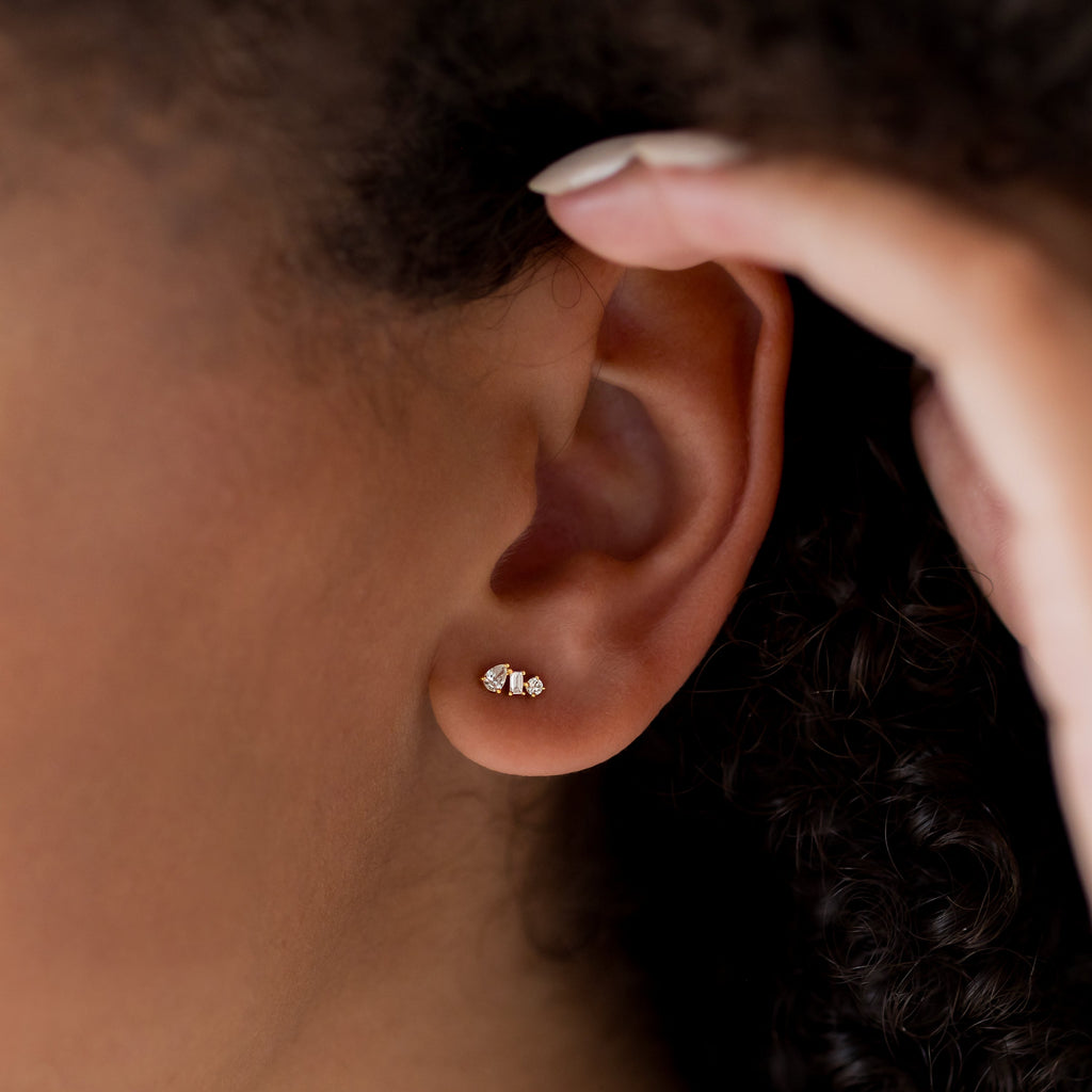 Solitaire- 1.0CT Oval Lab Grown Diamond Earrings