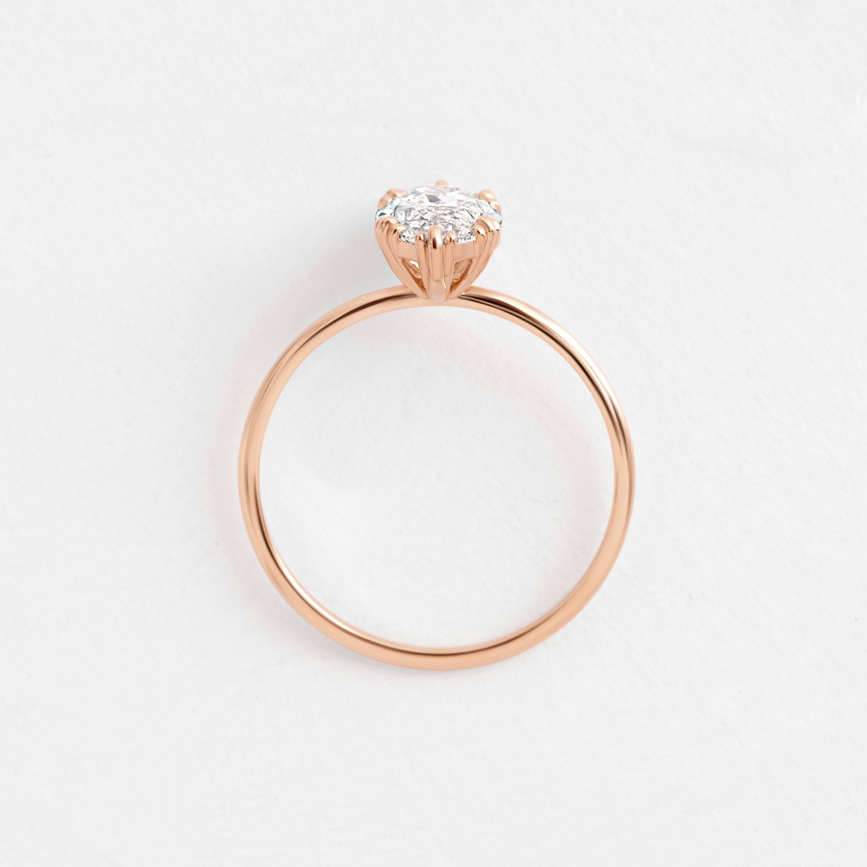Solitaire-Oval Lab Grown Diamond Engagement Ring