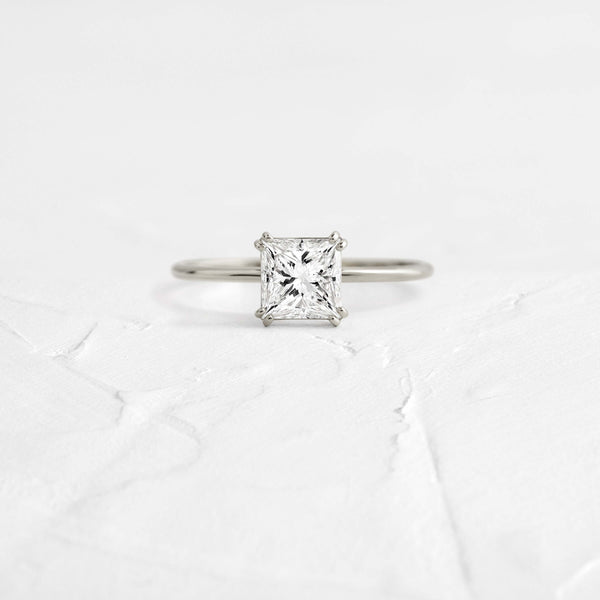 Solitaire Double Prong-Princess Lab Grown Diamond Engagement Ring - Solitaire-Oval Lab Grown Diamond Engagement Ring