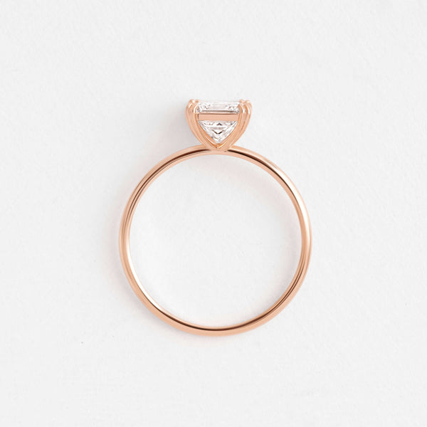 Solitaire Double Prong-Princess Lab Grown Diamond Engagement Ring - Solitaire-Oval Lab Grown Diamond Engagement Ring