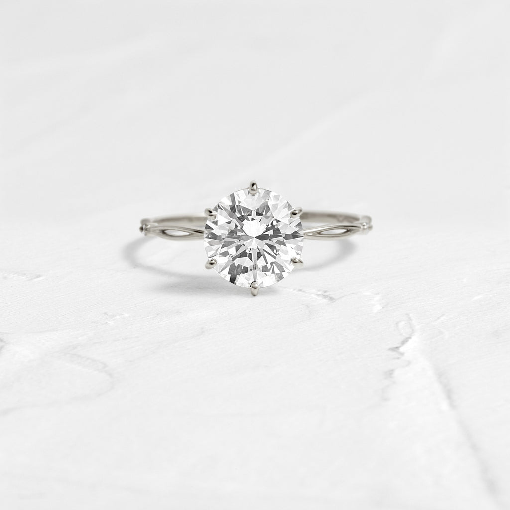 Solitaire-Oval Lab Grown Diamond Engagement Ring