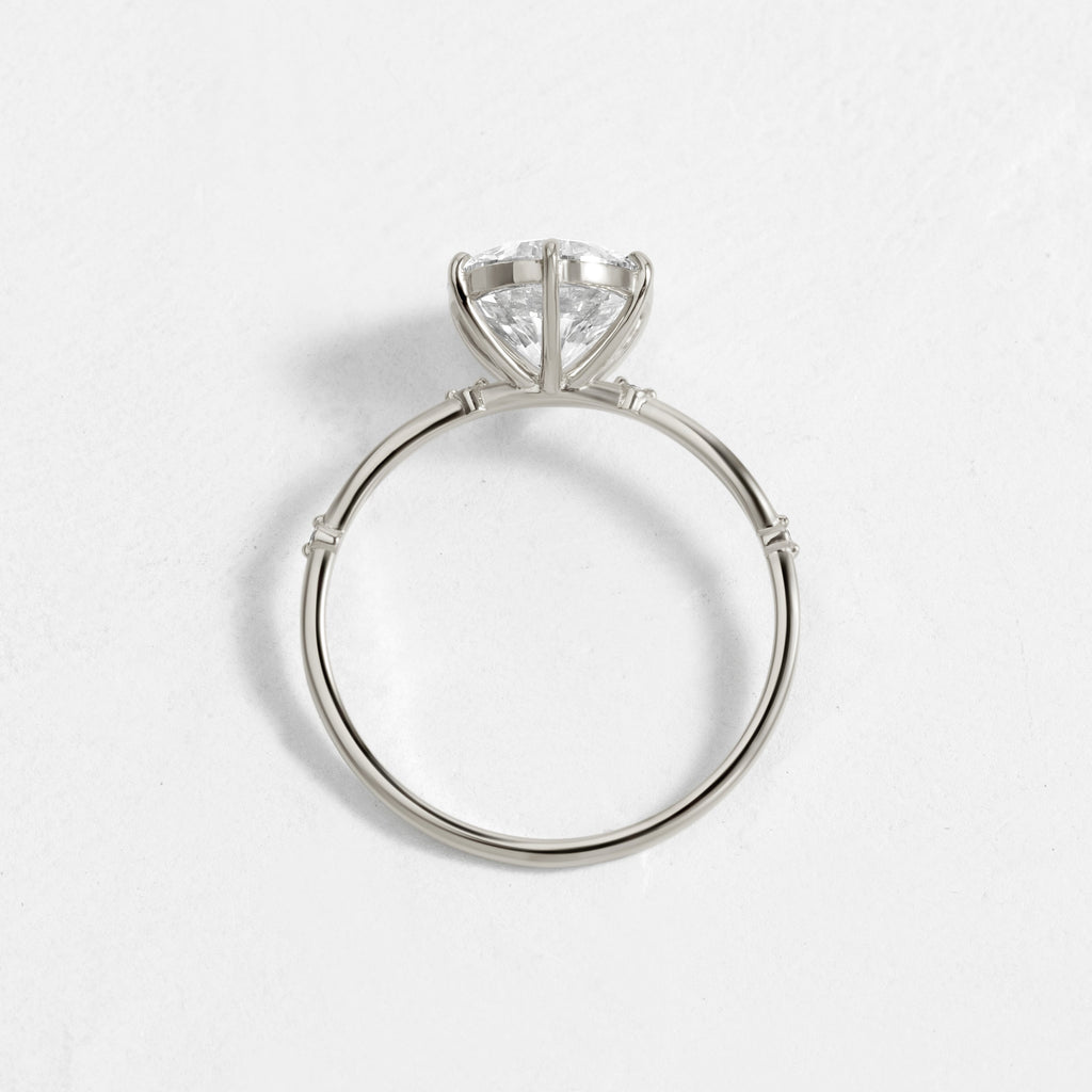 Solitaire-Oval Lab Grown Diamond Engagement Ring