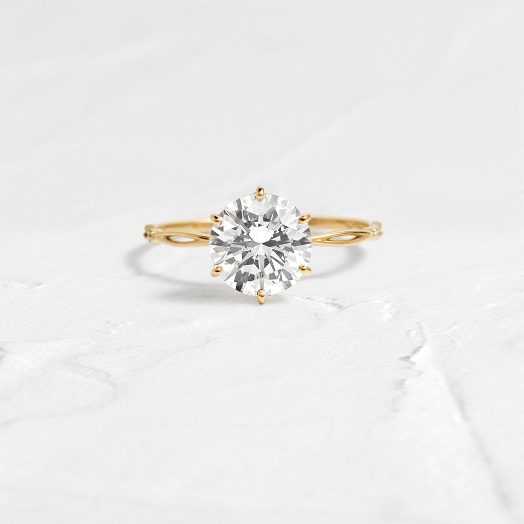 Solitaire-Oval Lab Grown Diamond Engagement Ring