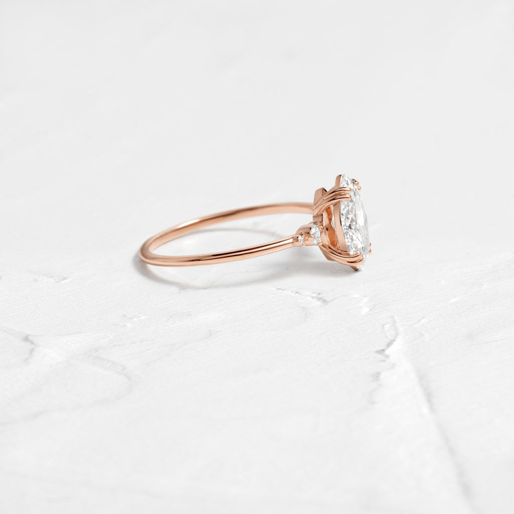 Solitaire-Oval Lab Grown Diamond Engagement Ring