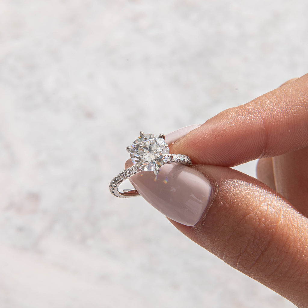Solitaire-Oval Lab Grown Diamond Engagement Ring