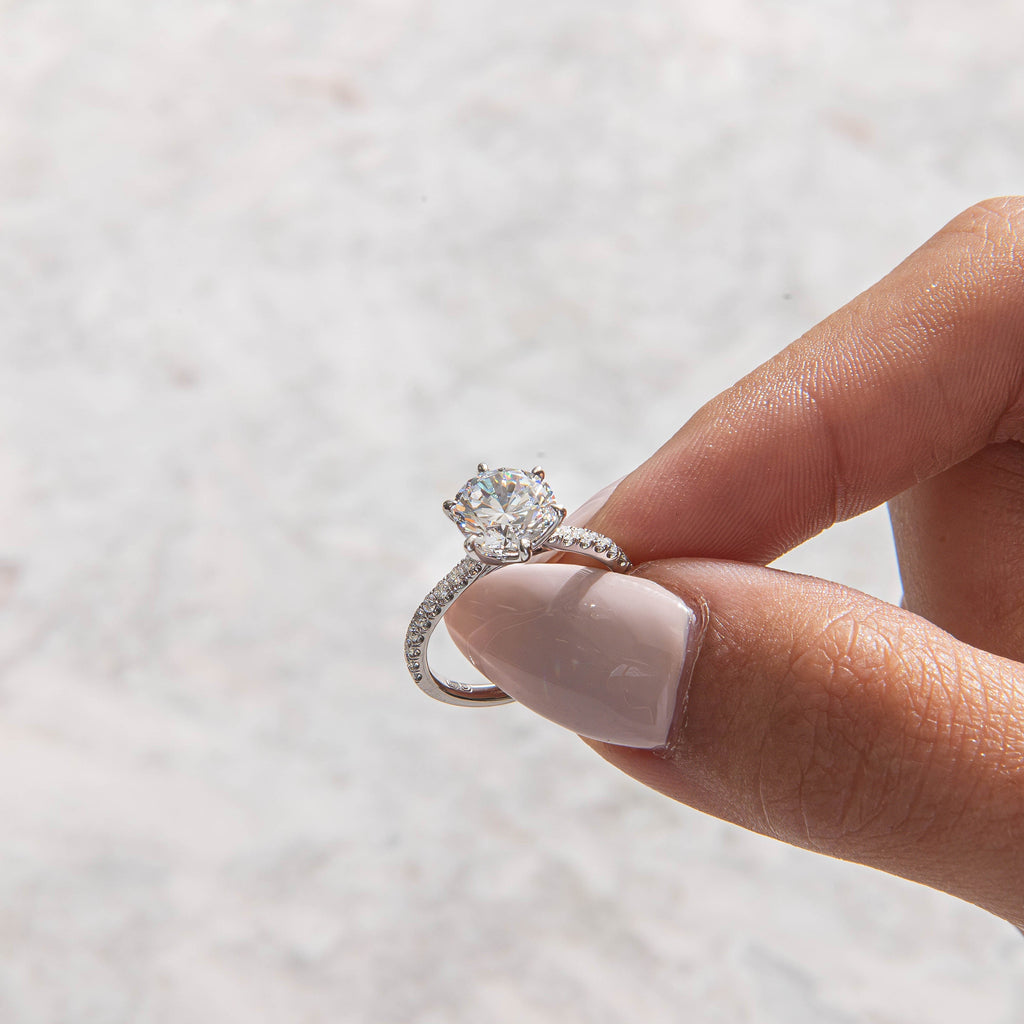 Solitaire-Oval Lab Grown Diamond Engagement Ring