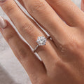 Solitaire-Oval Lab Grown Diamond Engagement Ring
