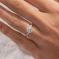 Solitaire-Oval Lab Grown Diamond Engagement Ring