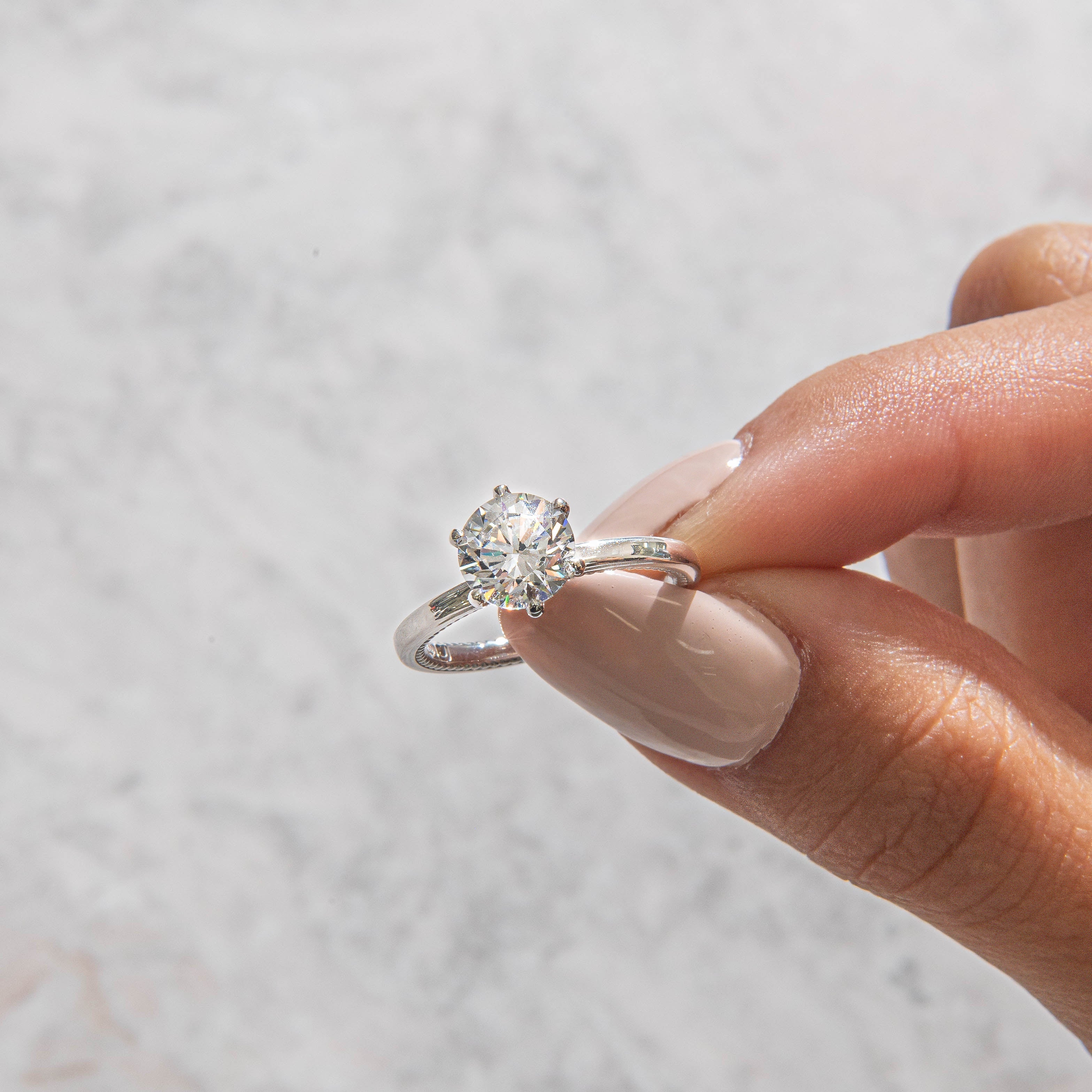 Solitaire-Oval Lab Grown Diamond Engagement Ring