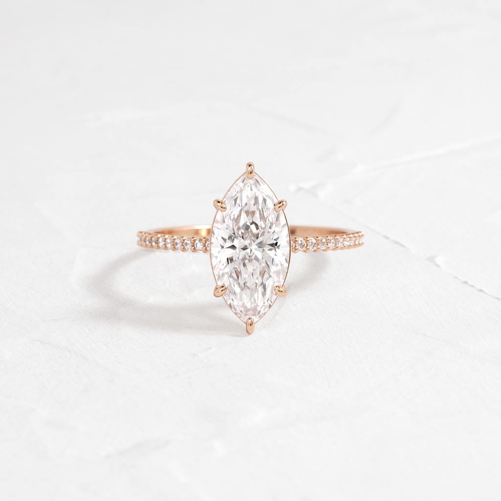 Solitaire-Oval Lab Grown Diamond Engagement Ring