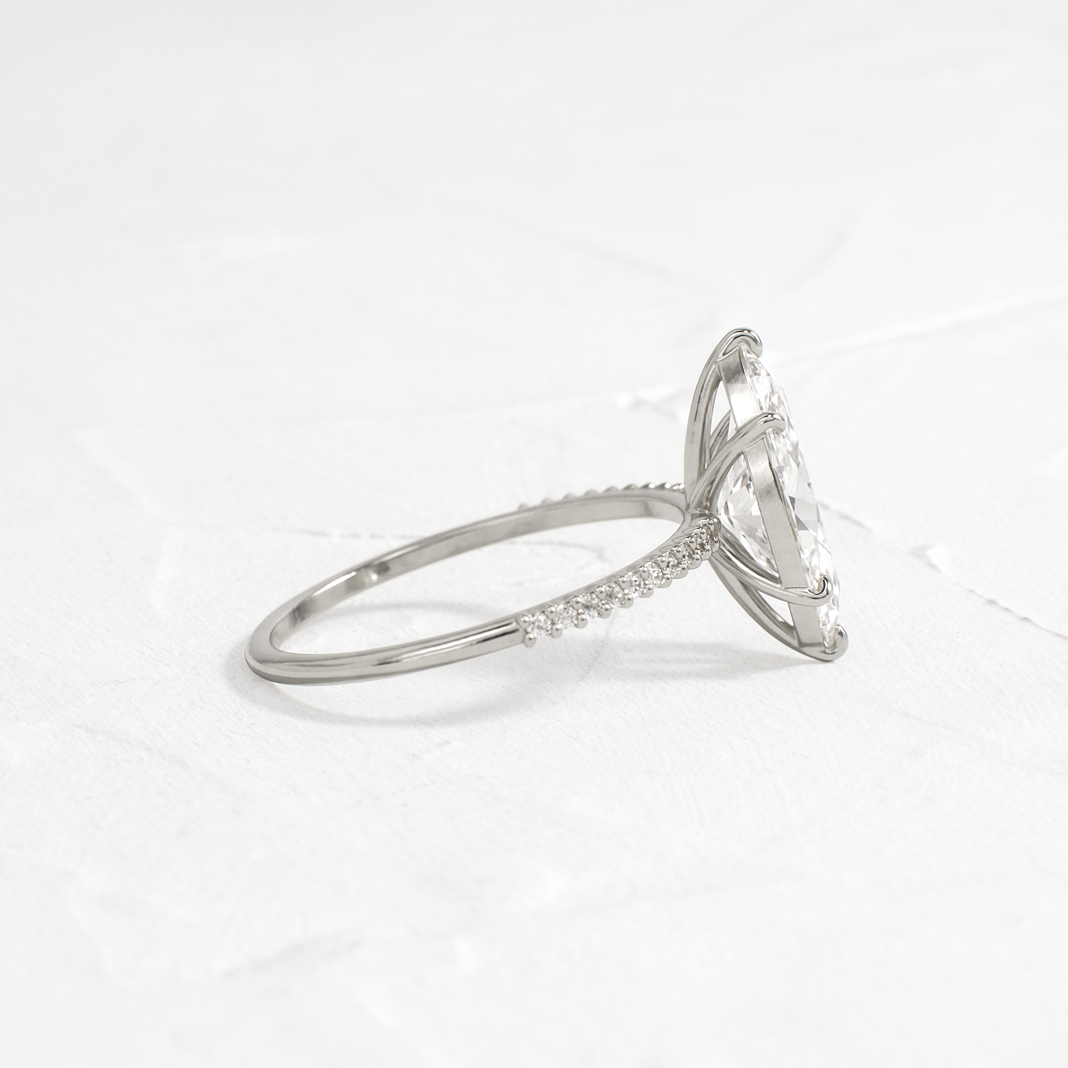 Solitaire-Oval Lab Grown Diamond Engagement Ring