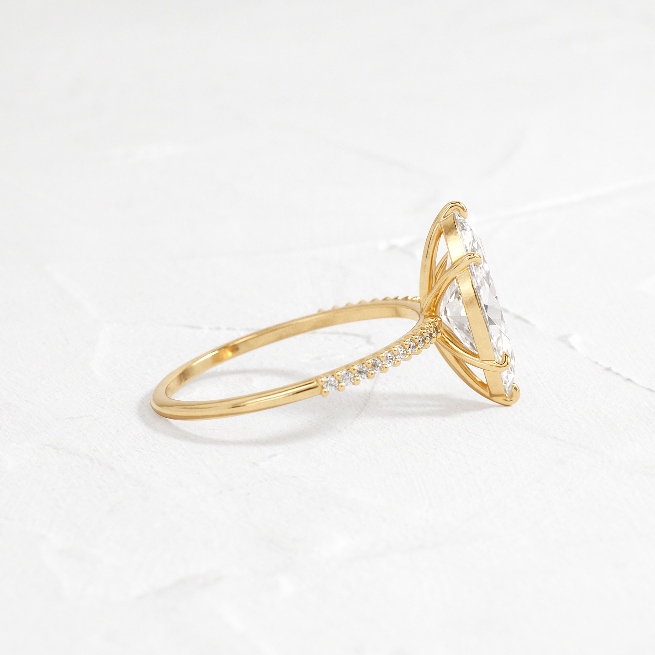Solitaire-Oval Lab Grown Diamond Engagement Ring