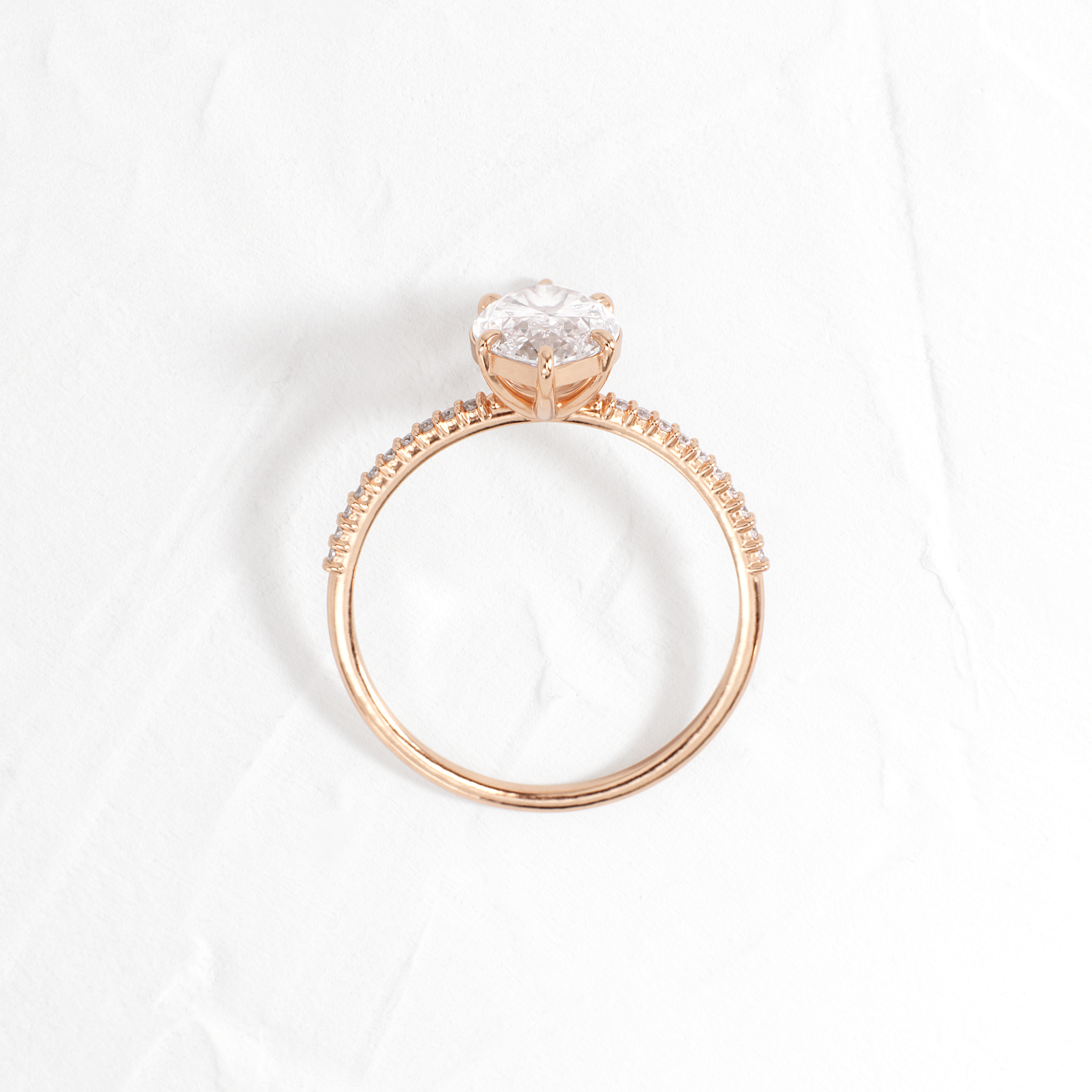 Solitaire-Oval Lab Grown Diamond Engagement Ring