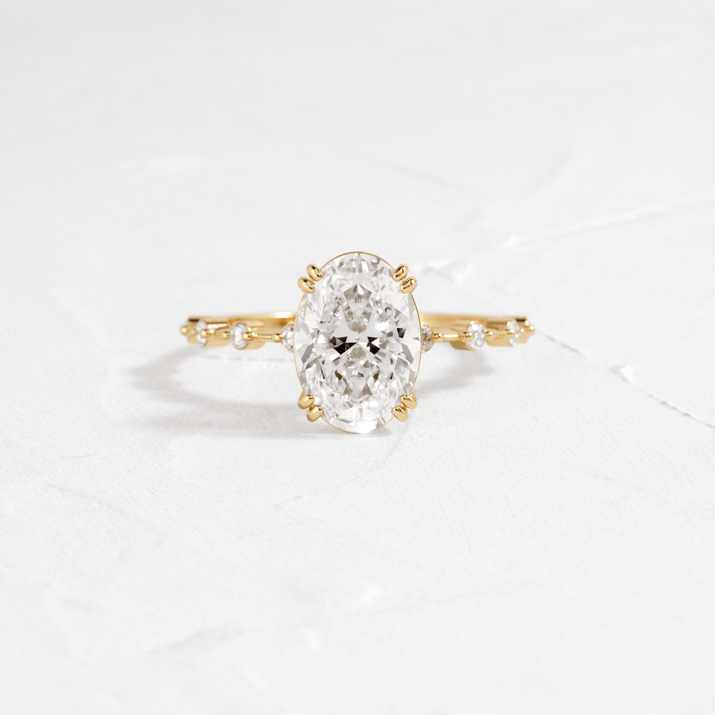 Solitaire-Oval Lab Grown Diamond Engagement Ring