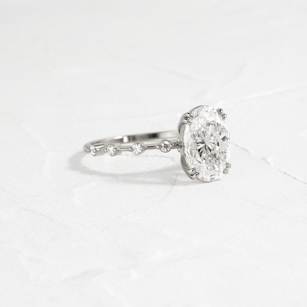 Solitaire-Oval Lab Grown Diamond Engagement Ring