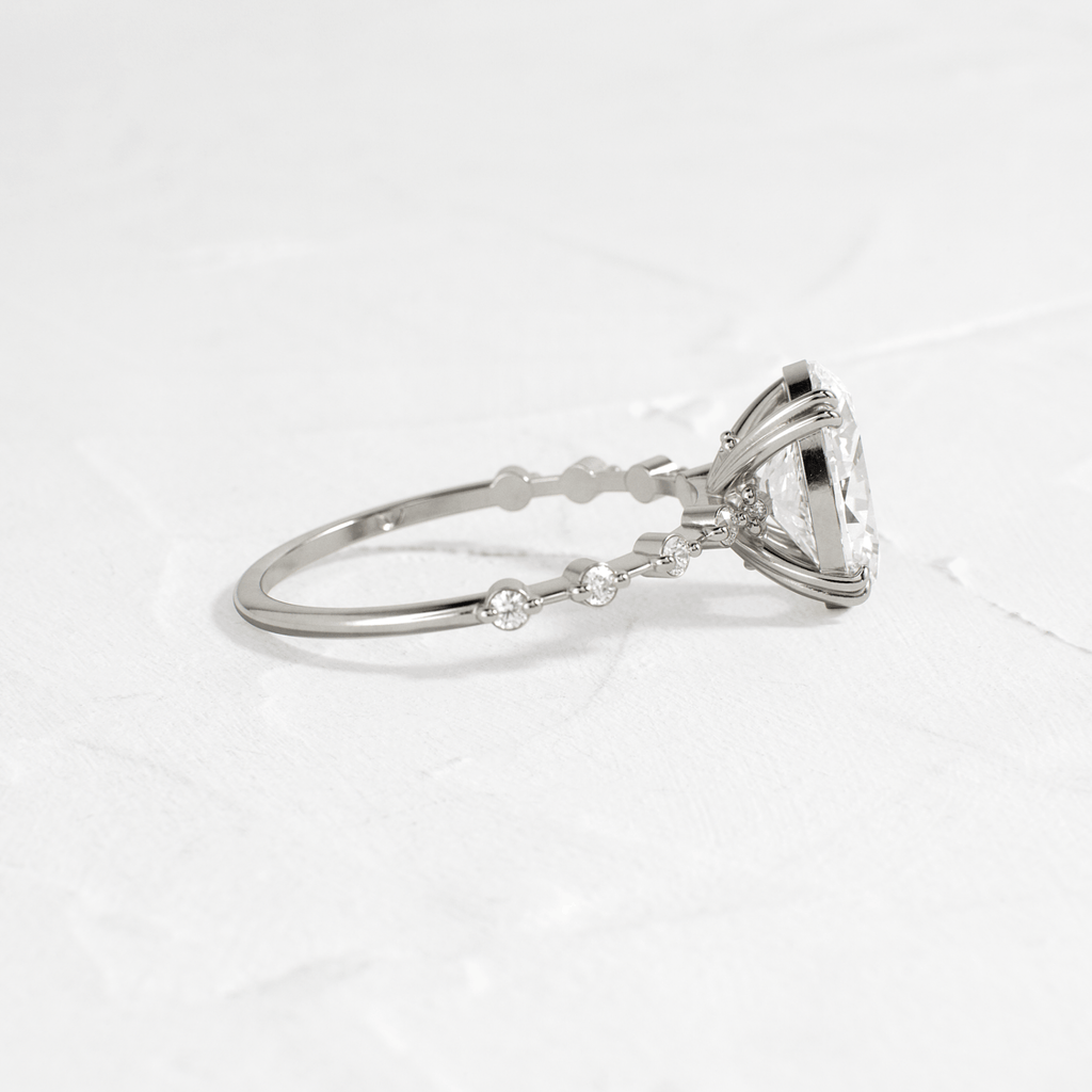 Solitaire-Oval Lab Grown Diamond Engagement Ring