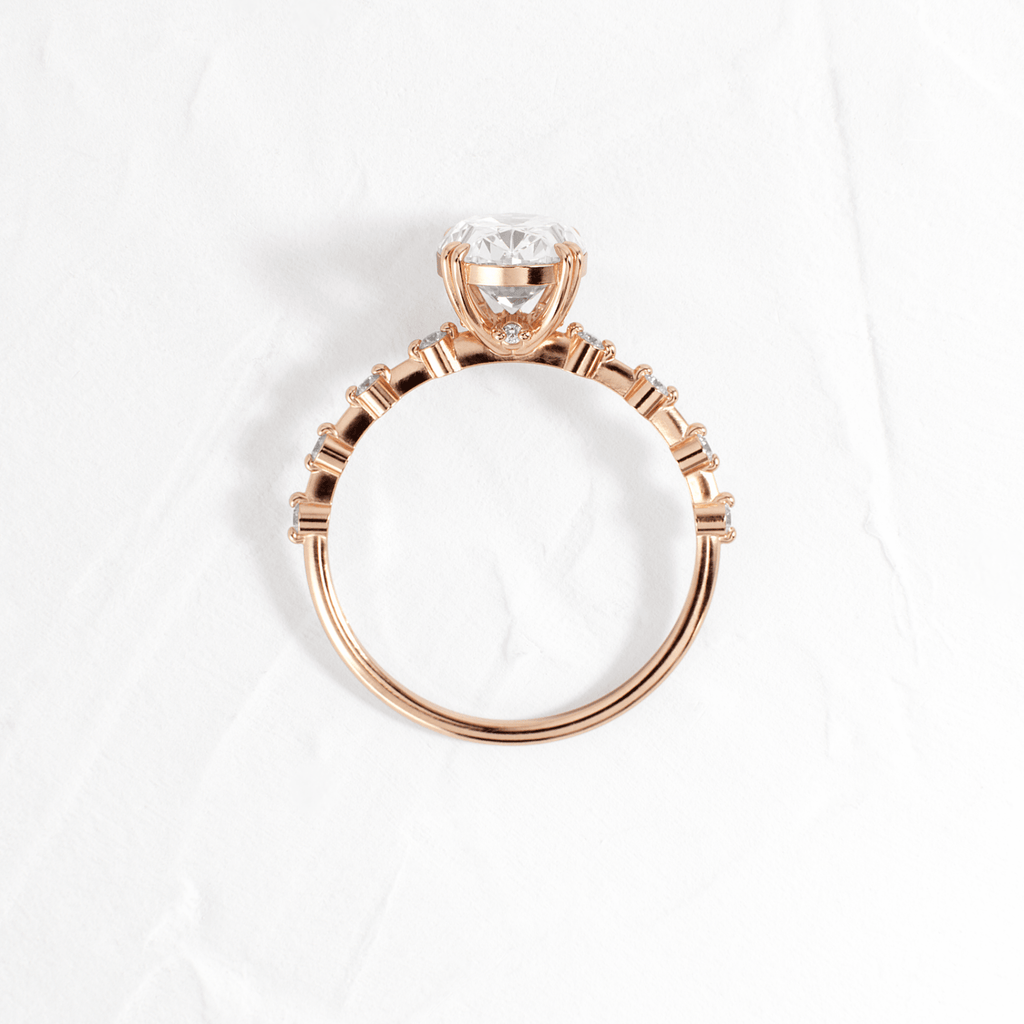 Solitaire-Oval Lab Grown Diamond Engagement Ring