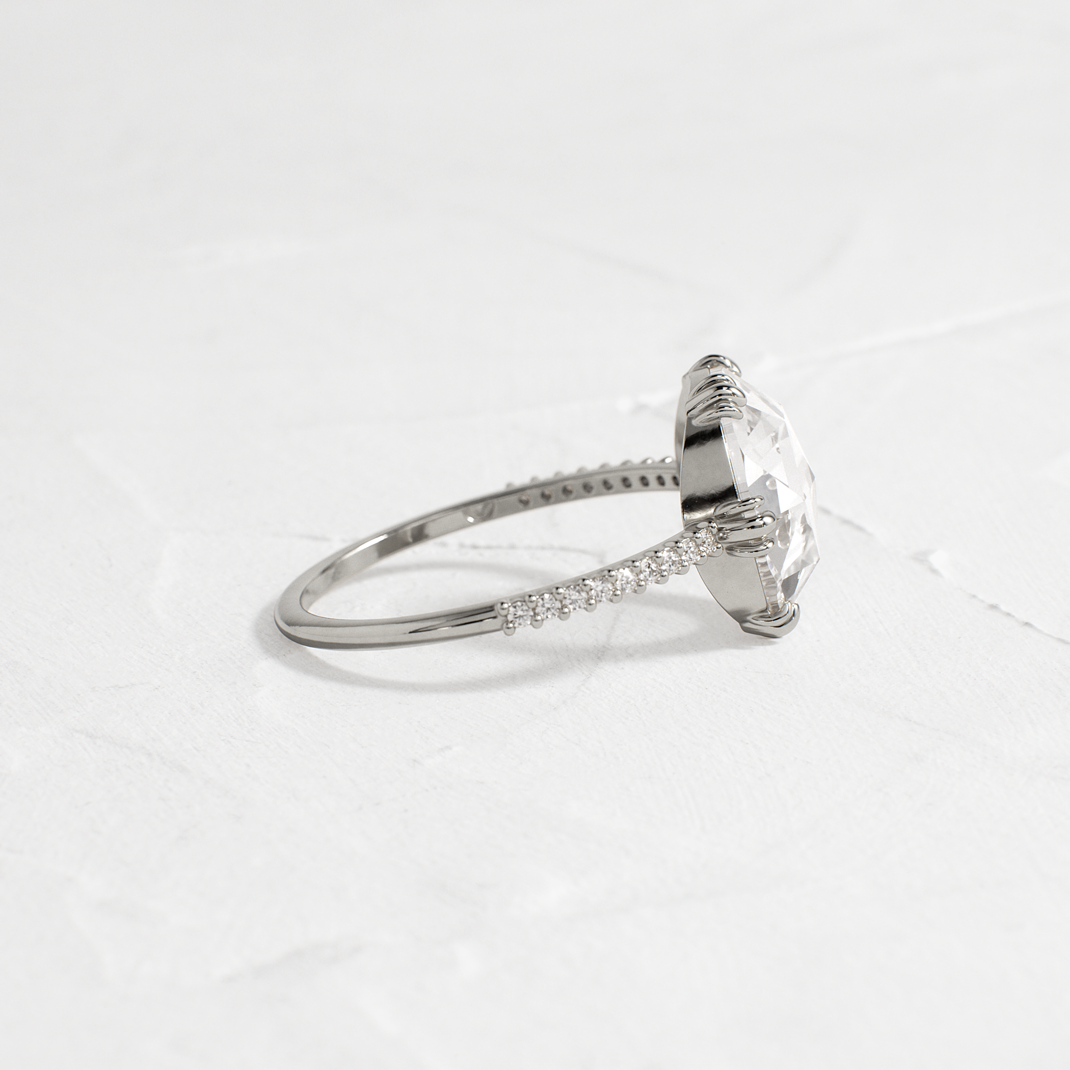 Solitaire-Oval Lab Grown Diamond Engagement Ring