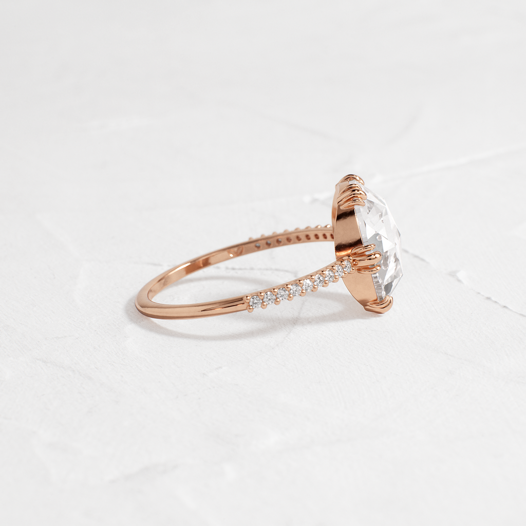 Solitaire-Oval Lab Grown Diamond Engagement Ring