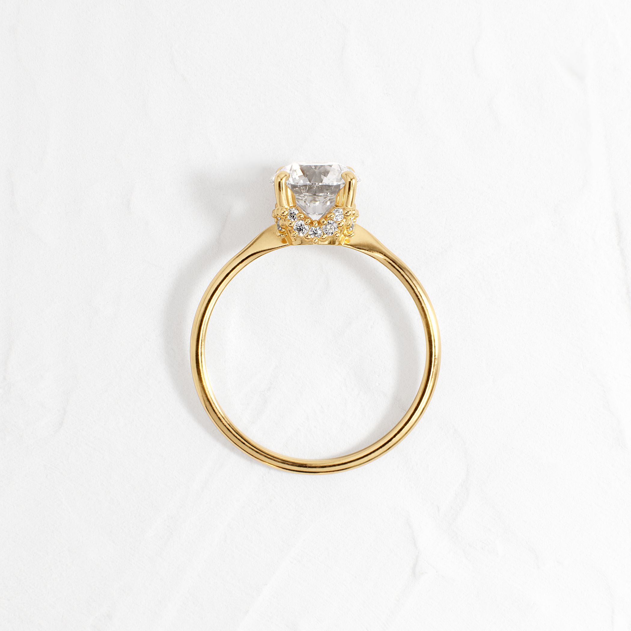 Solitaire-Oval Lab Grown Diamond Engagement Ring