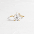 Solitaire-Oval Lab Grown Diamond Engagement Ring