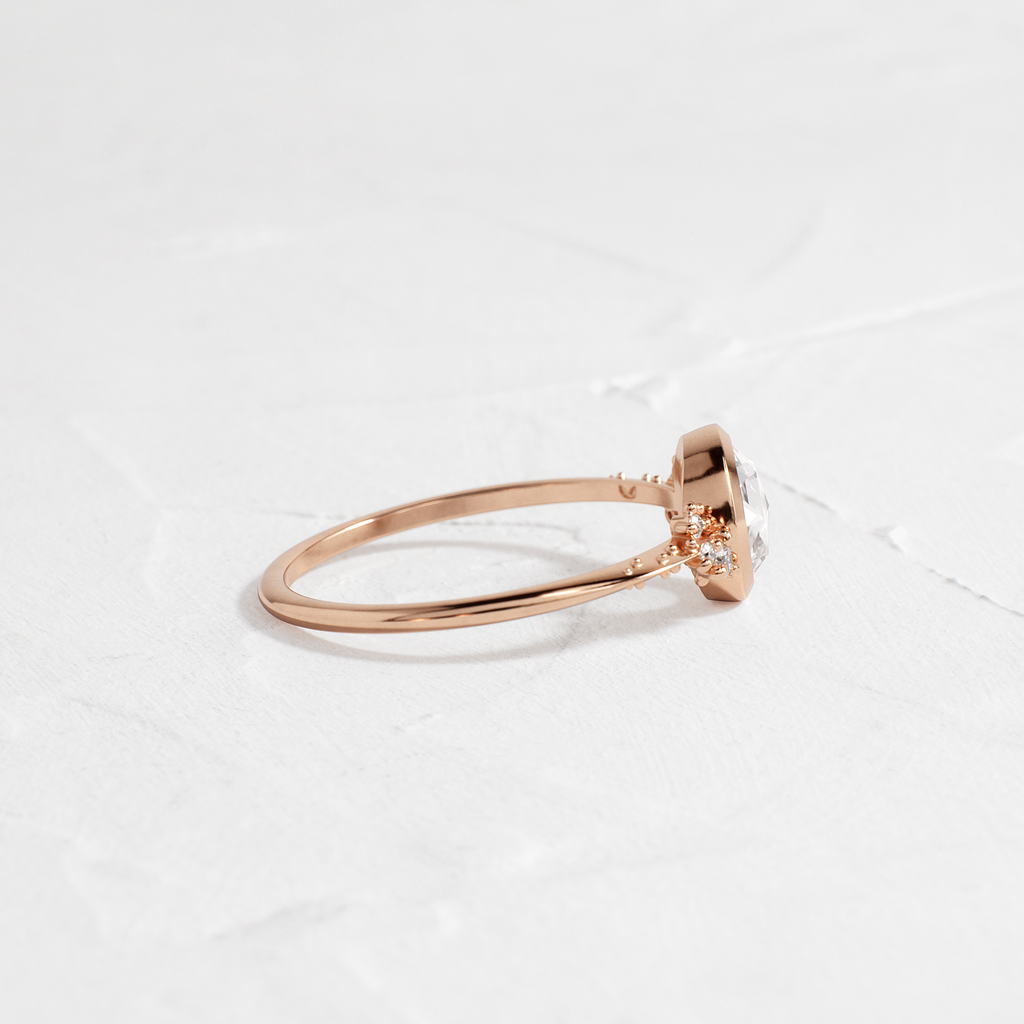 Solitaire-Oval Lab Grown Diamond Engagement Ring
