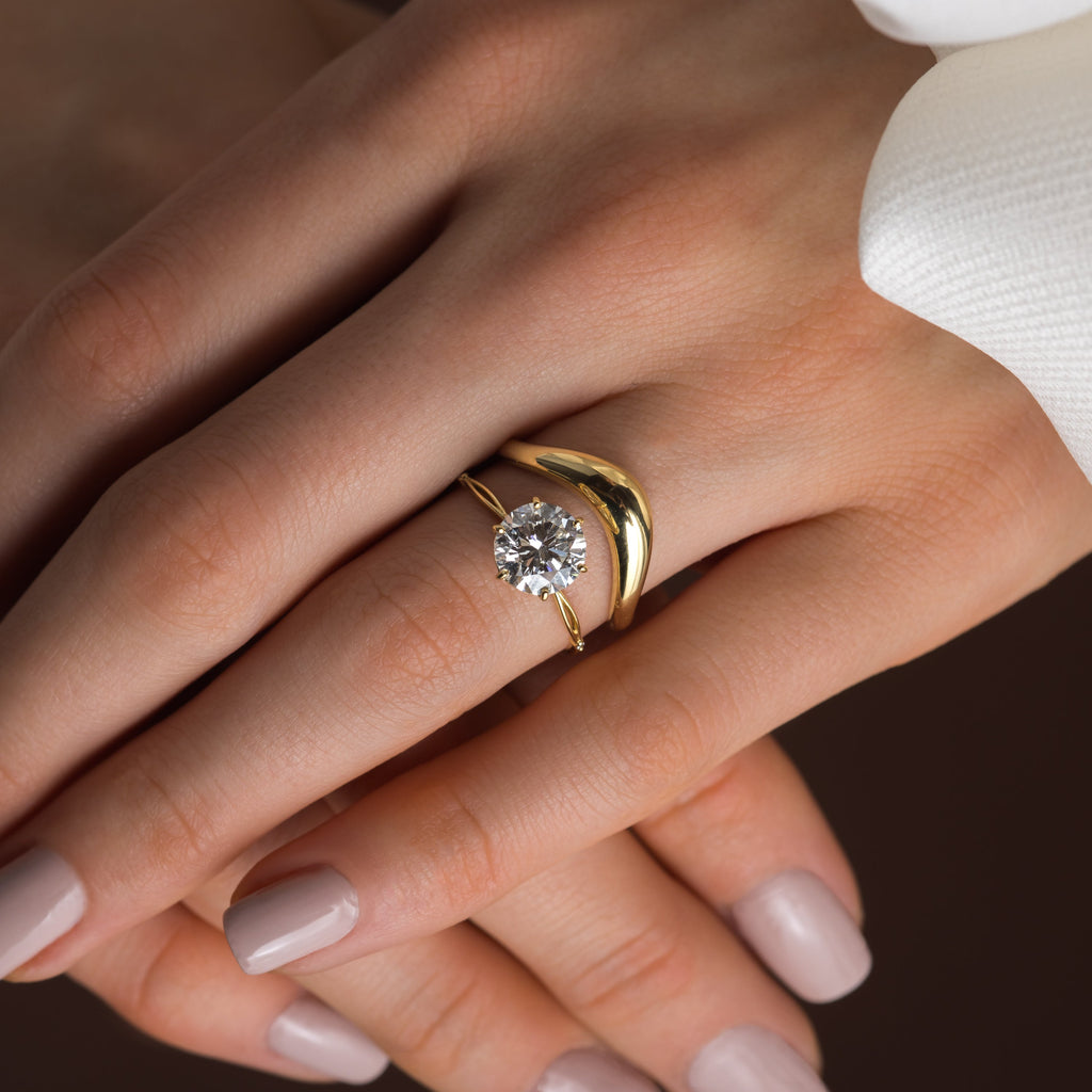Solitaire-Oval Lab Grown Diamond Engagement Ring
