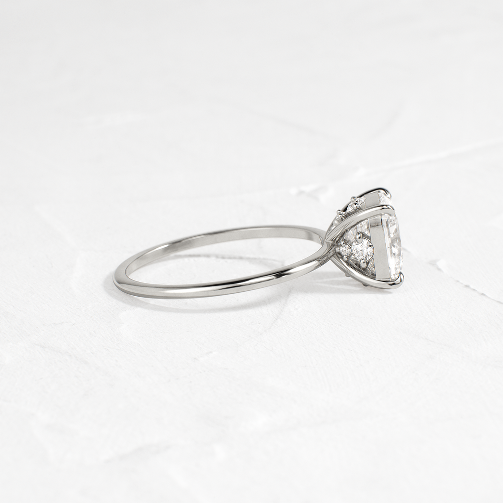 Solitaire-Oval Lab Grown Diamond Engagement Ring