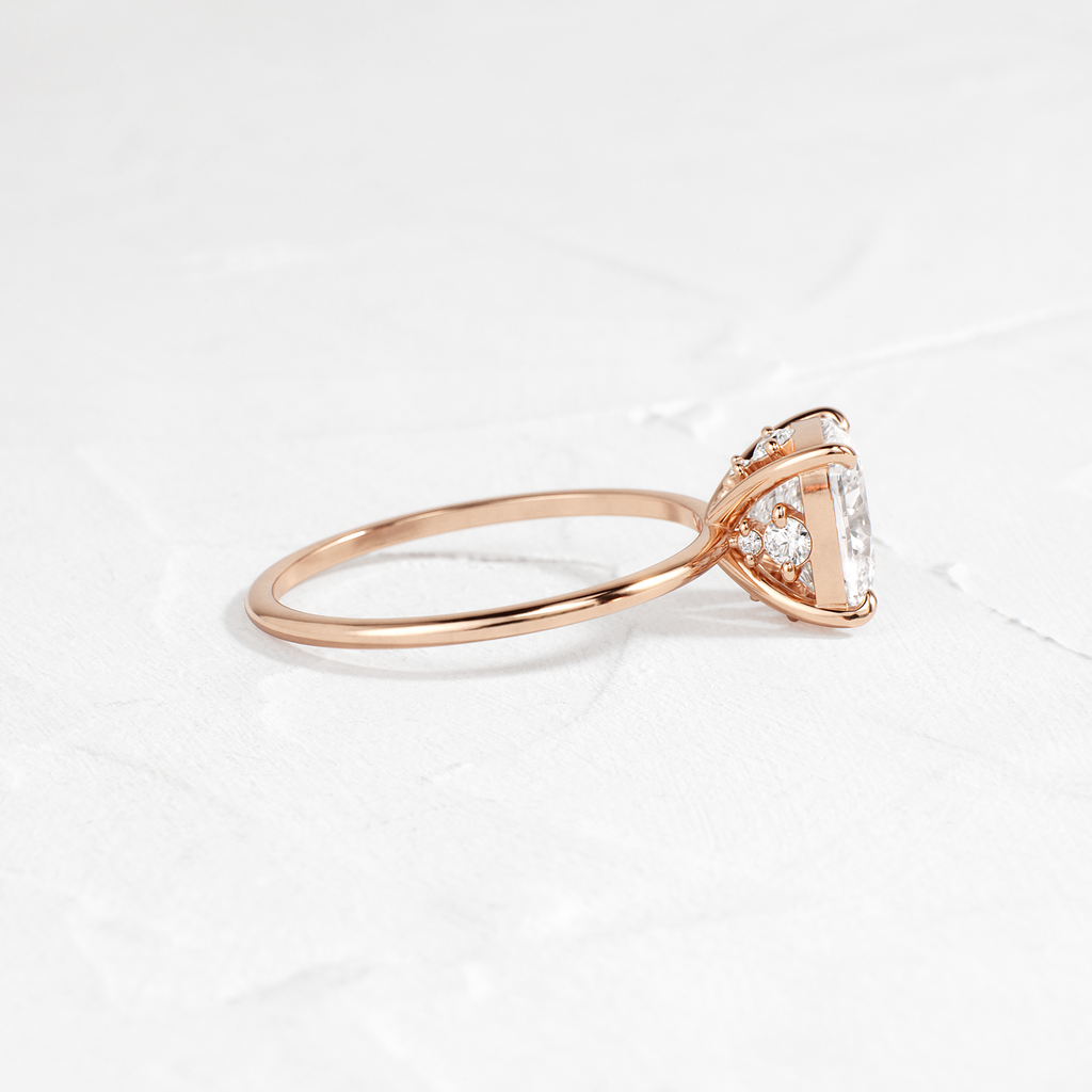 Solitaire-Oval Lab Grown Diamond Engagement Ring