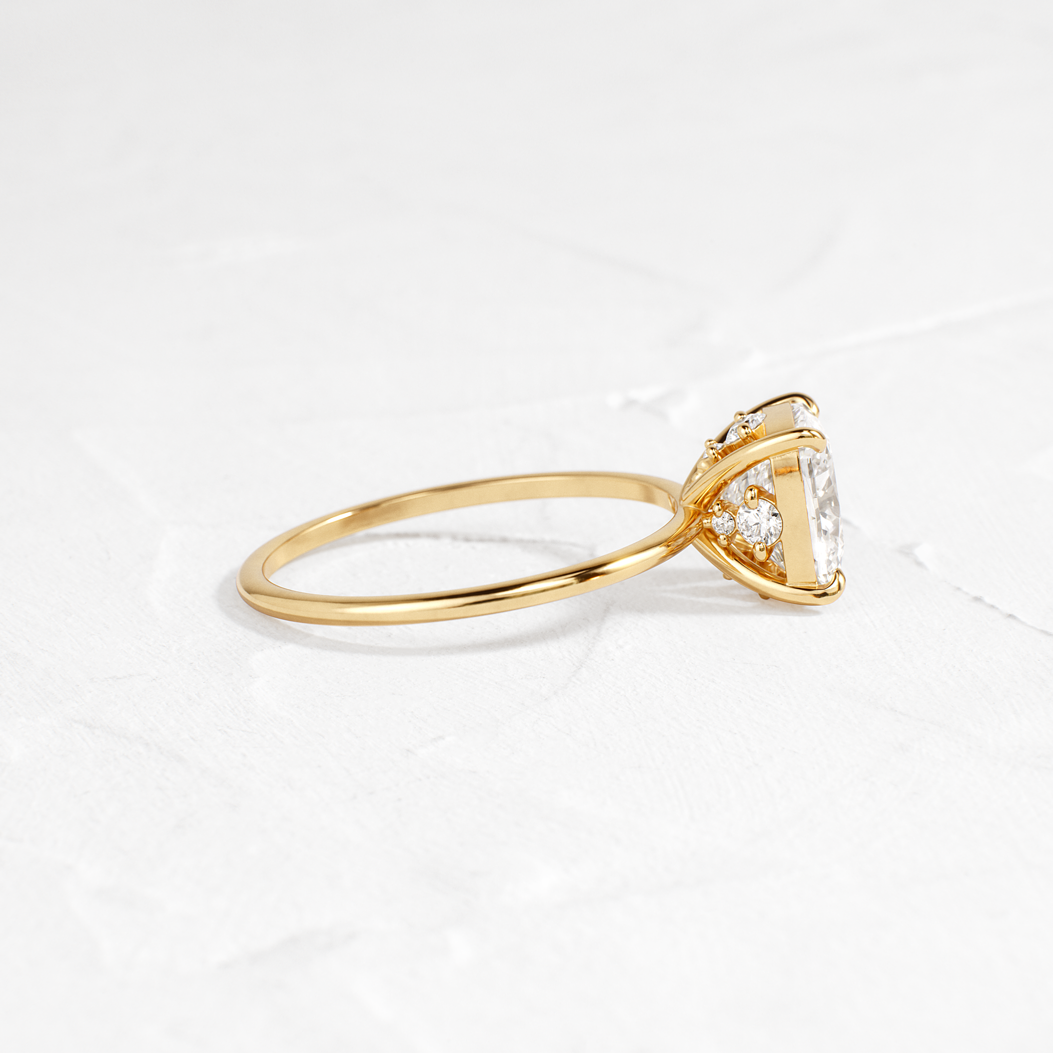 Solitaire-Oval Lab Grown Diamond Engagement Ring