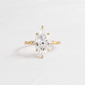 Solitaire-Oval Lab Grown Diamond Engagement Ring