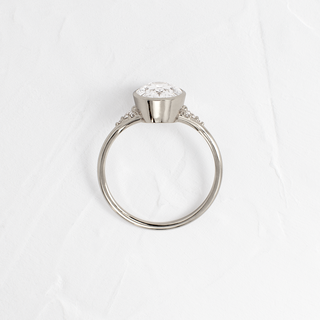 Solitaire-Oval Lab Grown Diamond Engagement Ring