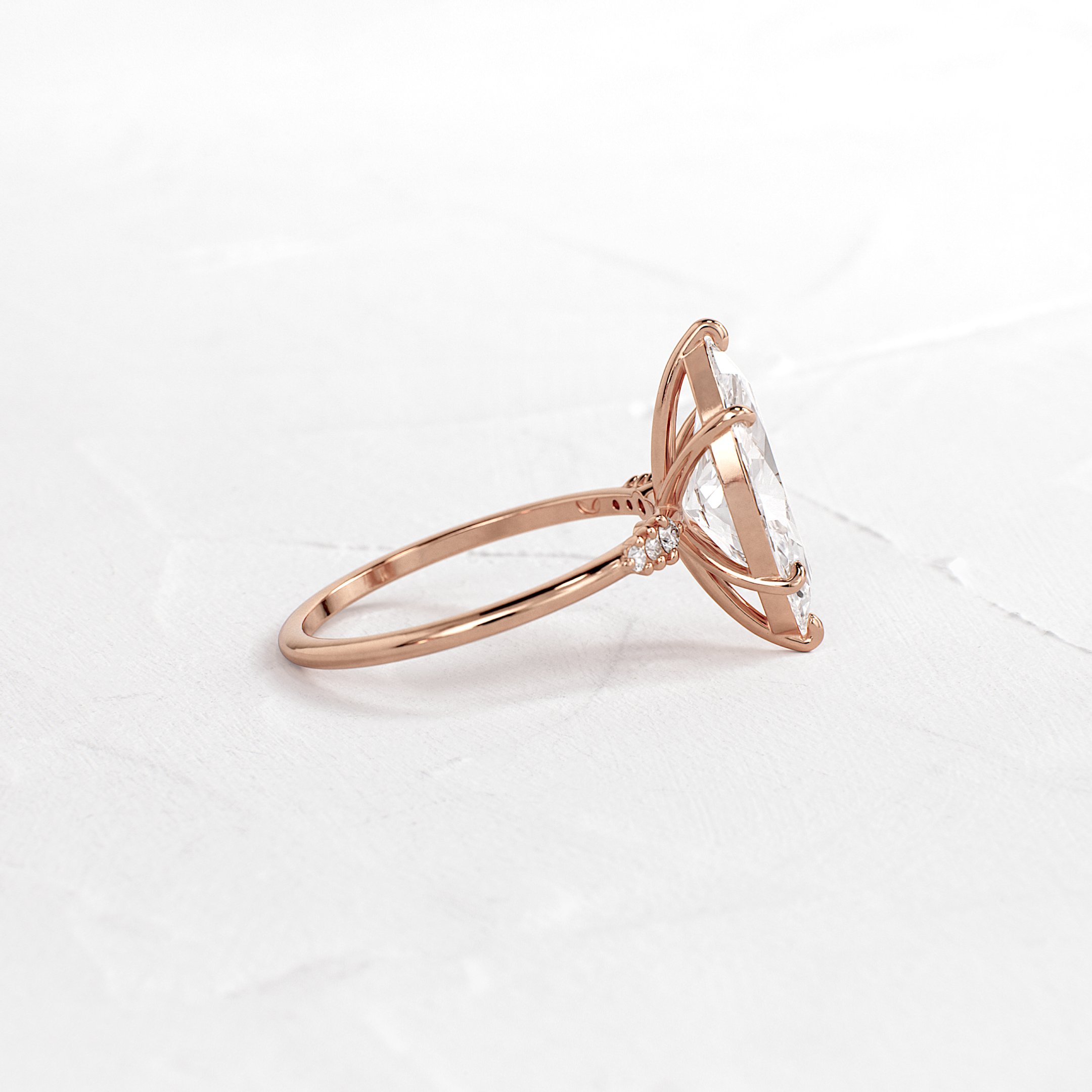 Solitaire-Oval Lab Grown Diamond Engagement Ring