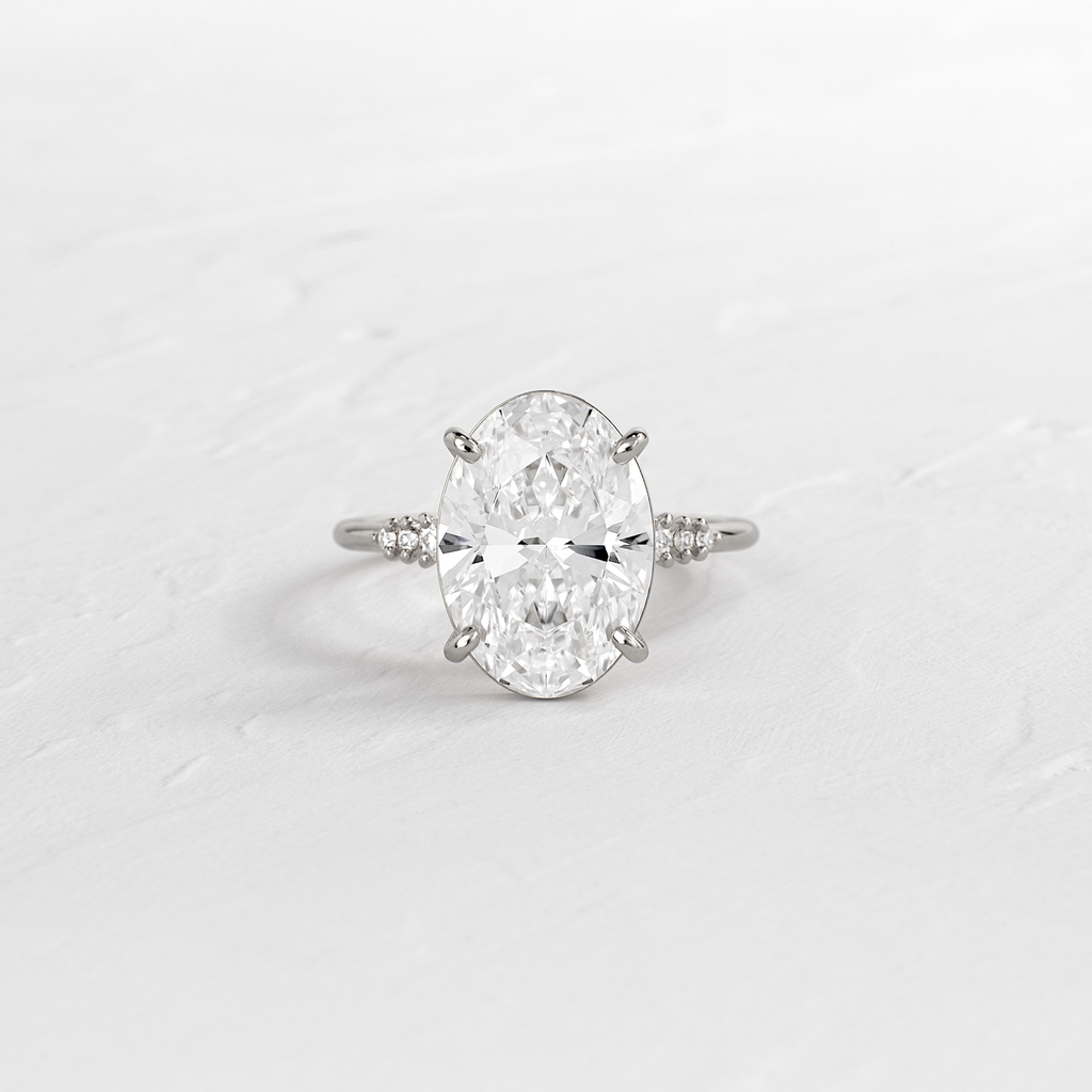 Solitaire-Oval Lab Grown Diamond Engagement Ring