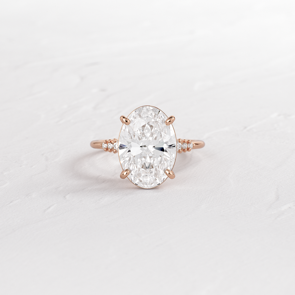 Solitaire-Oval Lab Grown Diamond Engagement Ring