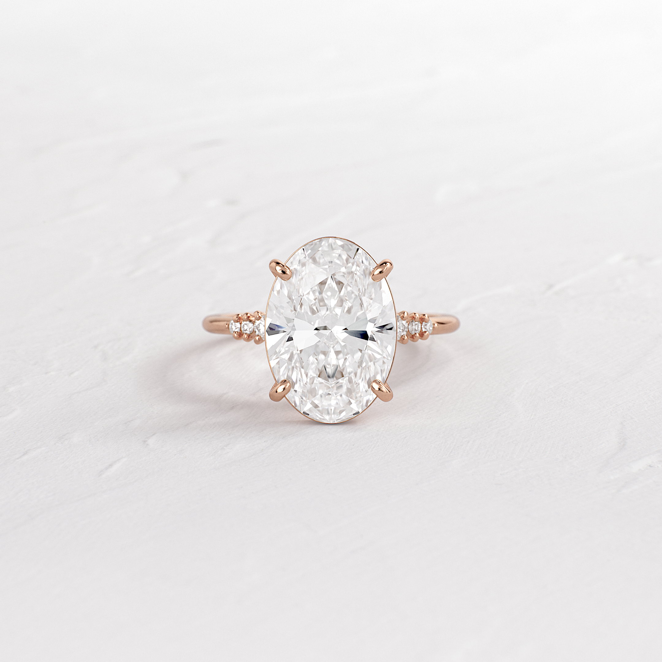 Solitaire-Oval Lab Grown Diamond Engagement Ring