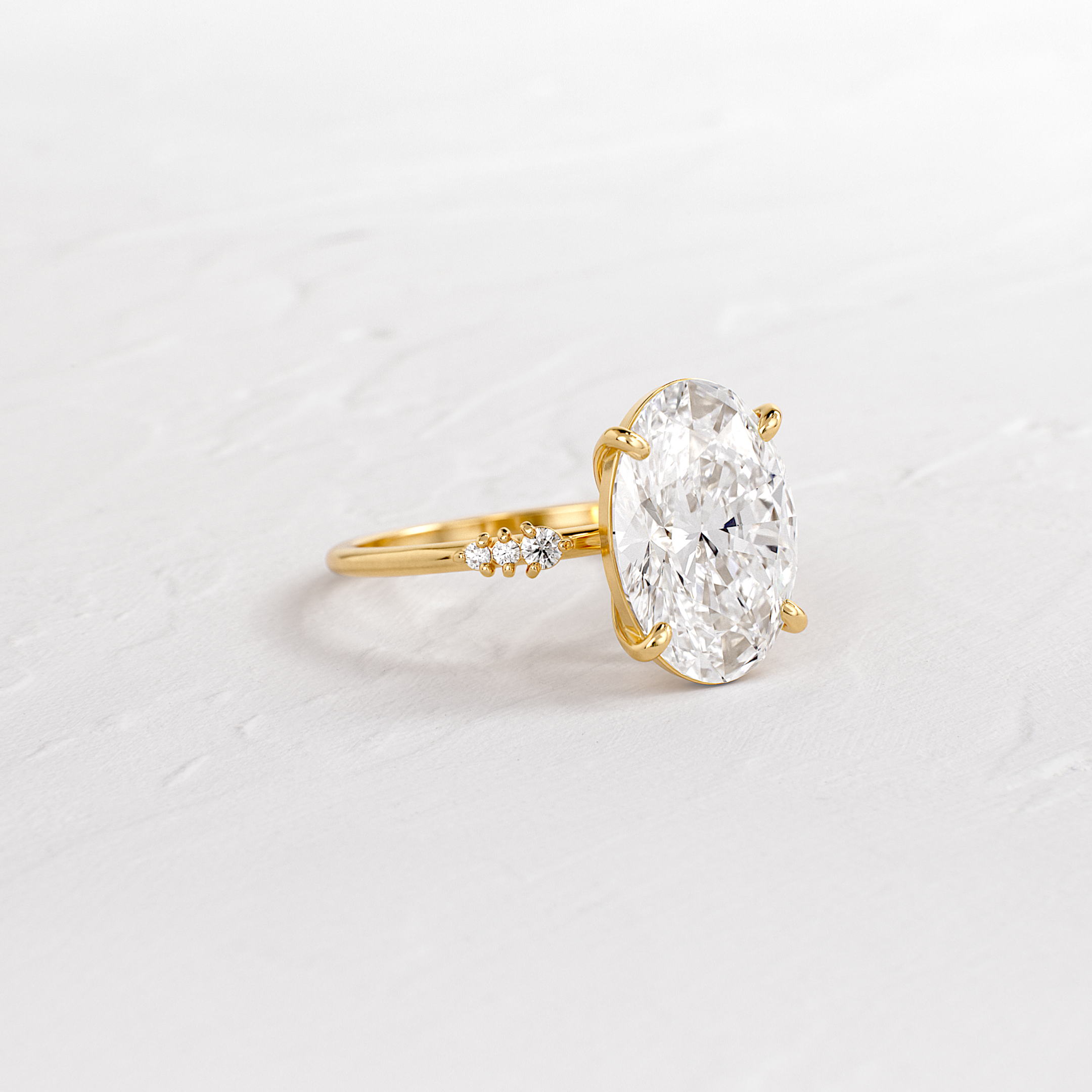 Solitaire-Oval Lab Grown Diamond Engagement Ring