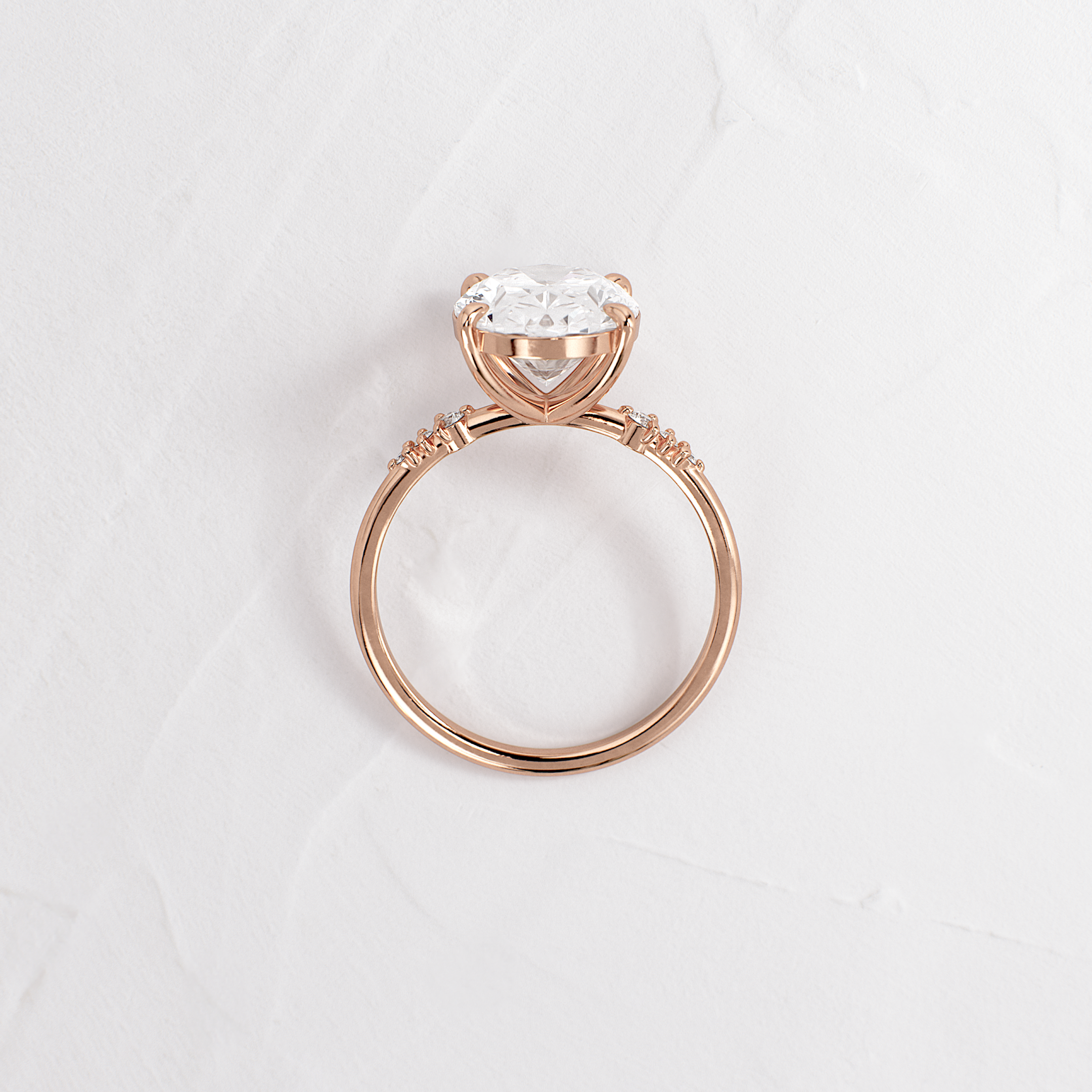 Solitaire-Oval Lab Grown Diamond Engagement Ring