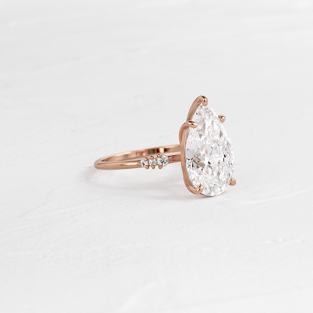 Solitaire-Oval Lab Grown Diamond Engagement Ring