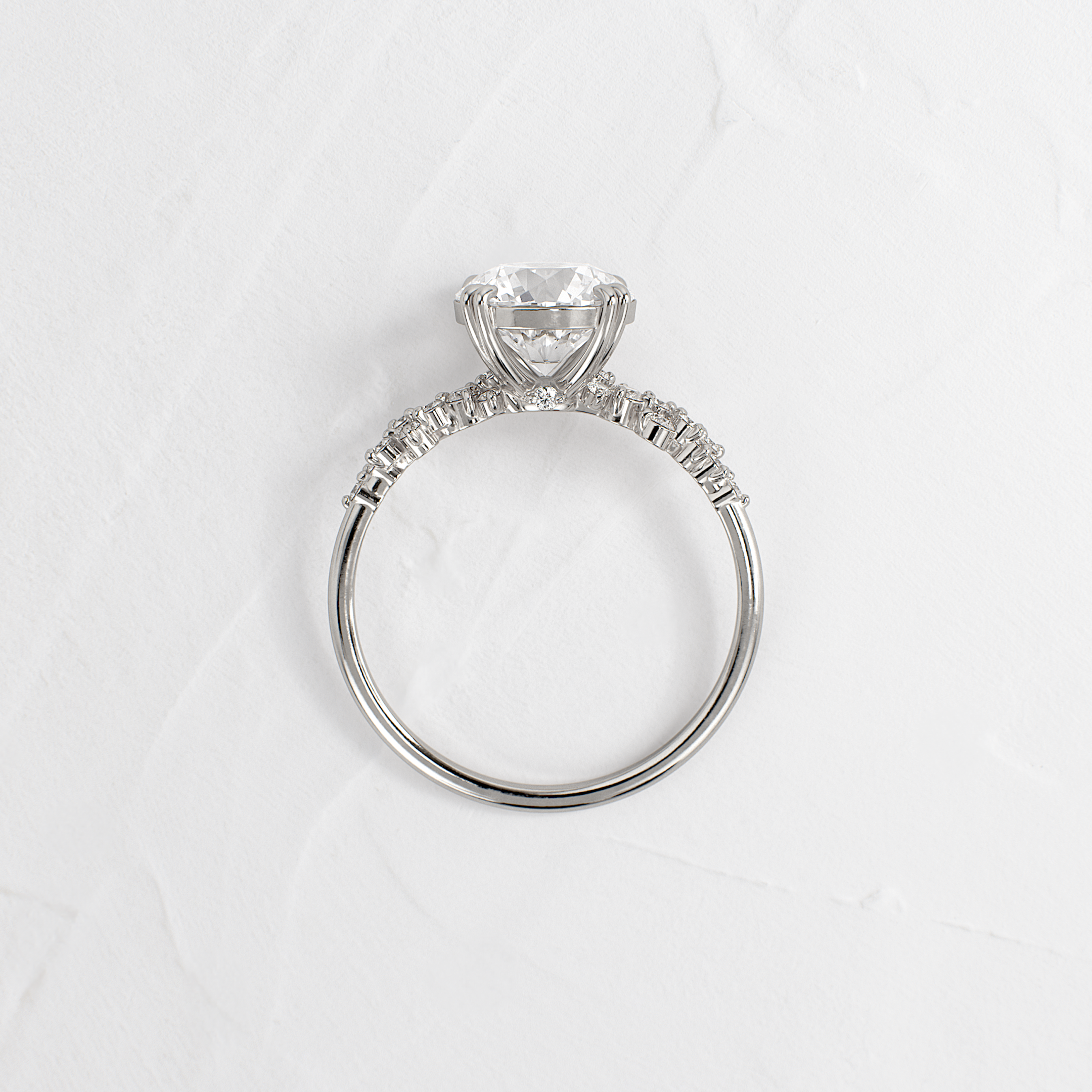 Solitaire-Oval Lab Grown Diamond Engagement Ring