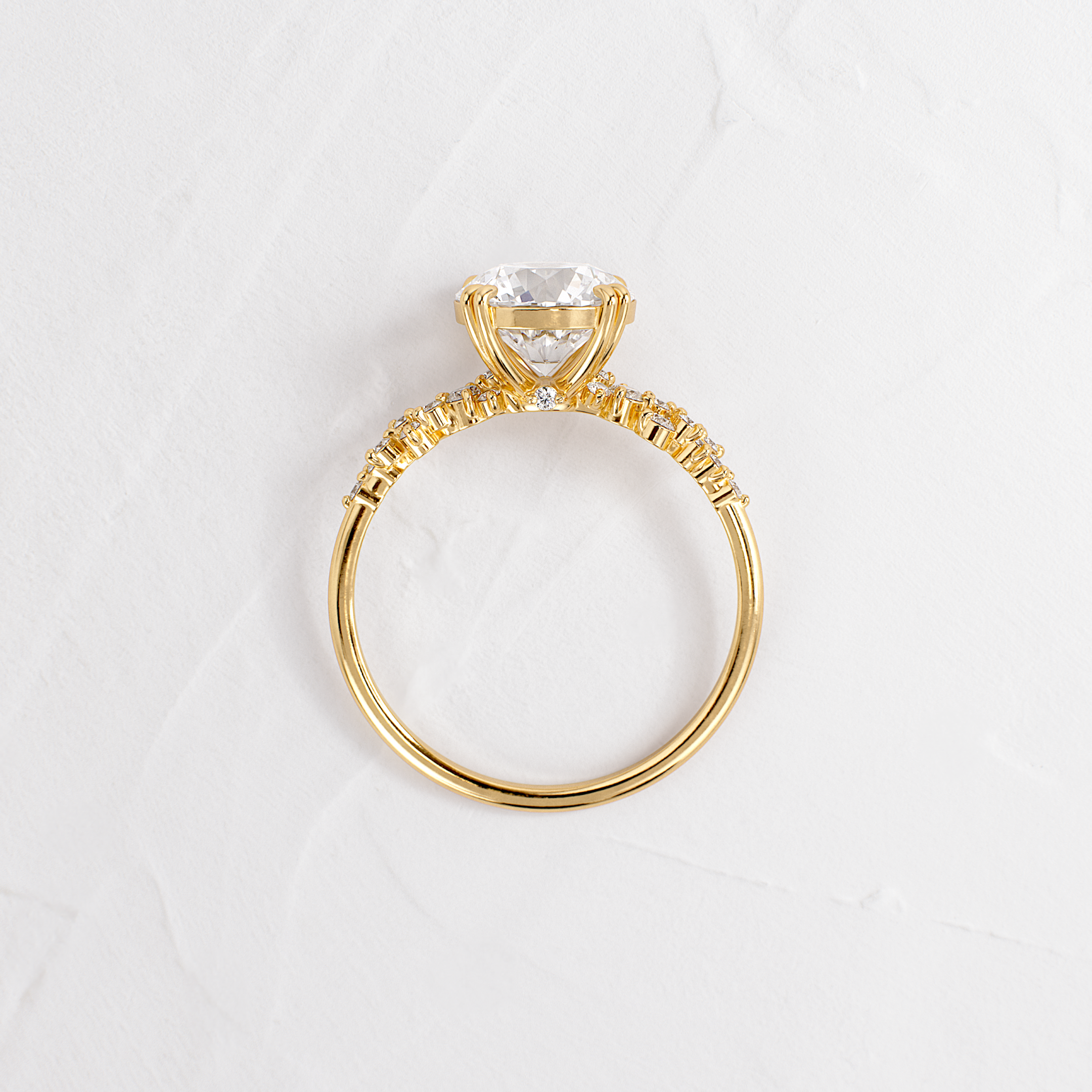 Solitaire-Oval Lab Grown Diamond Engagement Ring