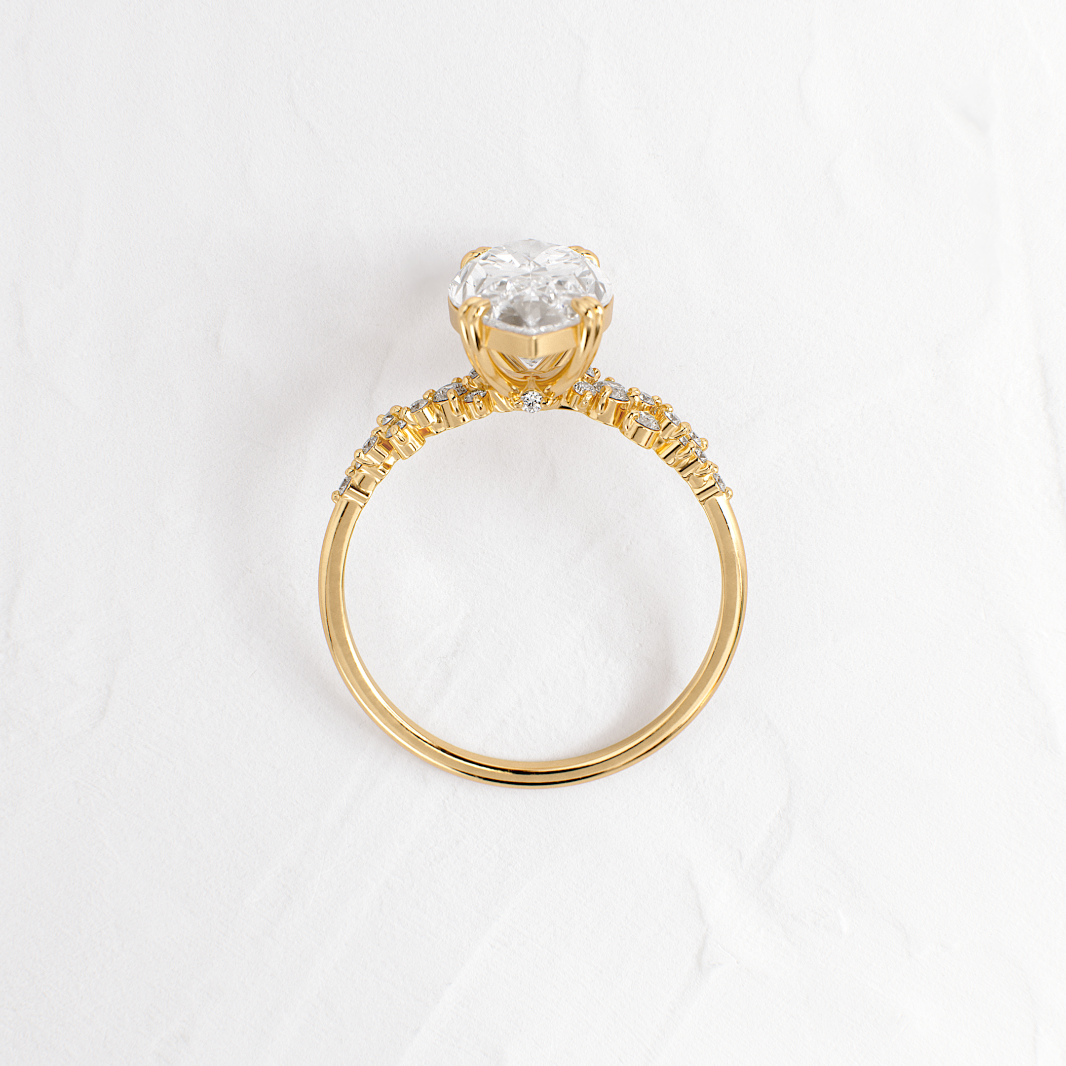 Solitaire-Oval Lab Grown Diamond Engagement Ring